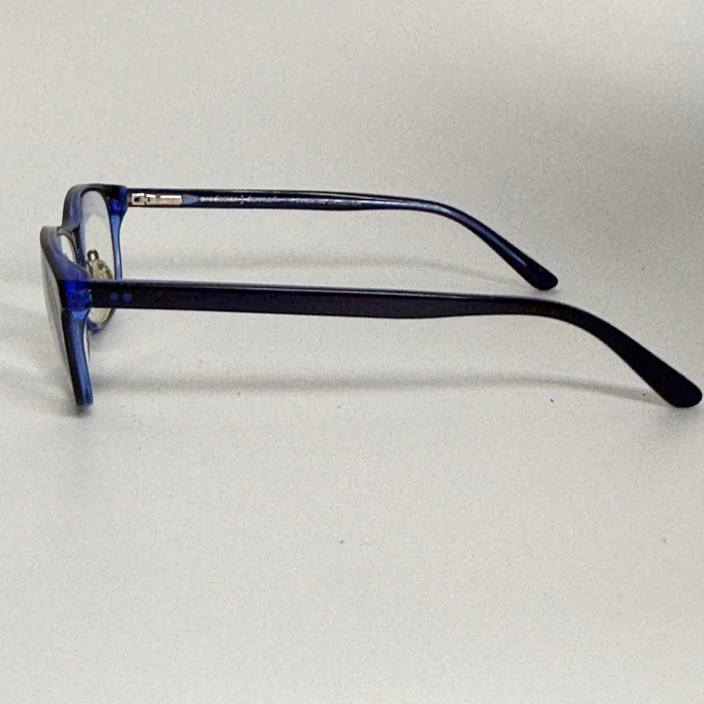 Unbranded Blue Rectangular Eyeglasses Frames 1789-1 c.6022‎ 52-16-130 AM